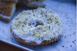 Sesame Bagel with Cream Cheese